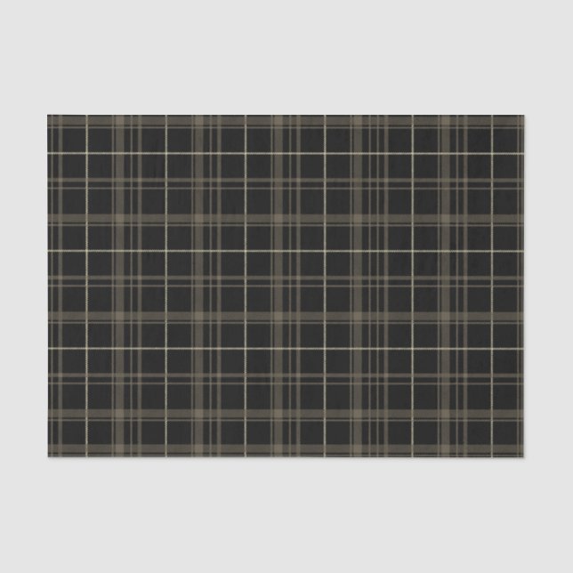 Papier Mousseline Plaid de sépia (Recto)