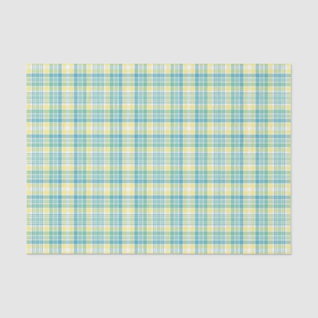 Papier Mousseline Plaid en pastel (Recto)