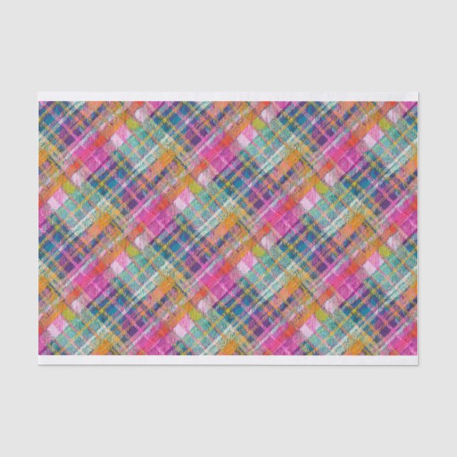 Papier Mousseline Plaid Prépa, Diagonale Numéro 5 (Recto)