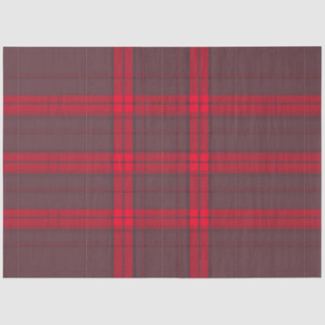 Papier Mousseline Plaid Rouge traditionnel Tartan Collection moderne (Recto)