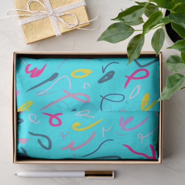 Papier Mousseline Plan bleu avec une ambiance 90  (Cadeau)