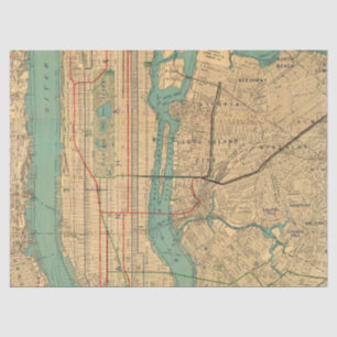 Papier Mousseline Plan de la ville Design 5