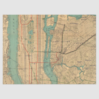 Papier Mousseline Plan de la ville Design 5