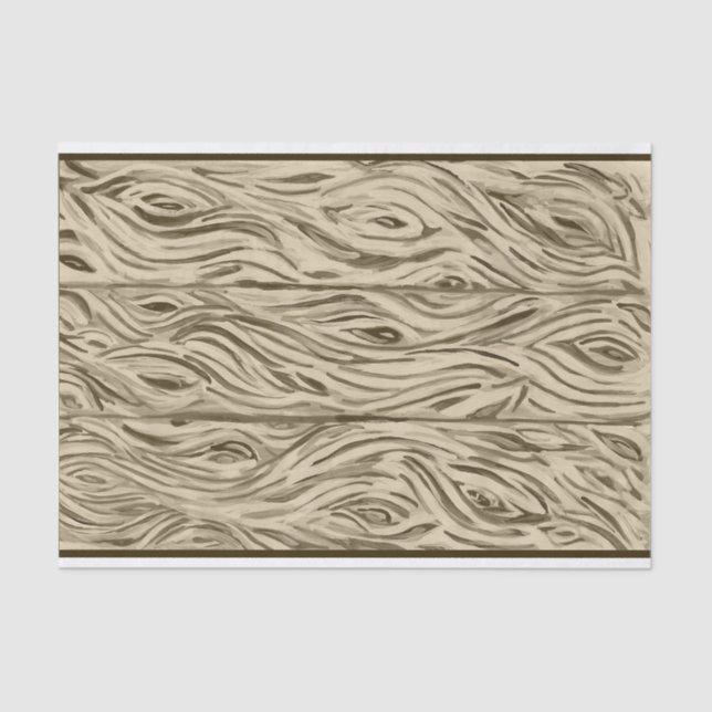 Papier Mousseline planche de bois planches inspirées du chêne frança (Recto)