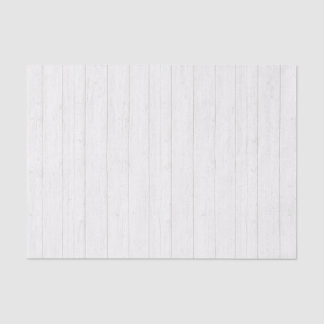 Papier Mousseline Planches de grange en bois rustique blanc lessivé (Recto)