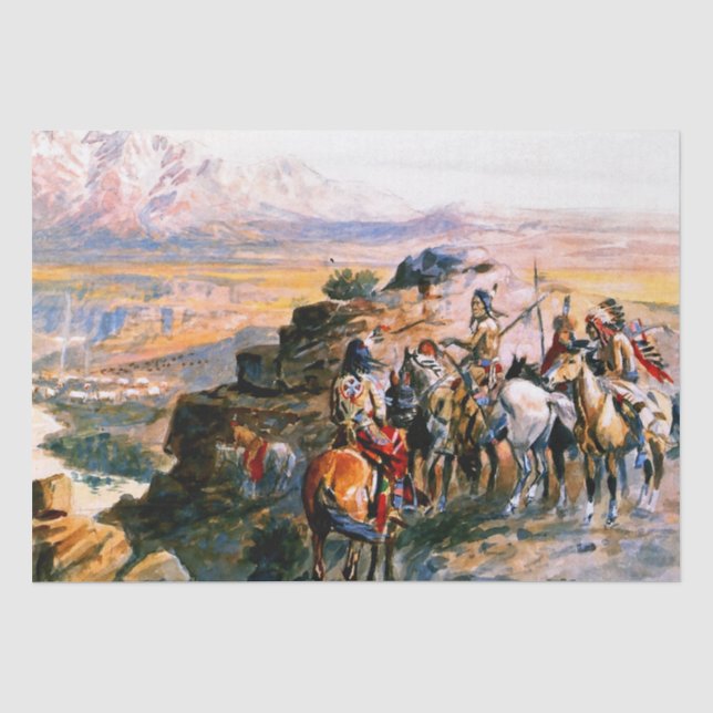 Papier Mousseline « Planification de l'attaque » par Charles M Russe (Recto)