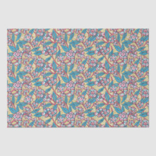 Papier Mousseline Plante australien Eucalyptus  Motif botanique