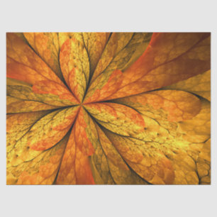 Papier Mousseline Plante d'automne, Abstrait moderne Fractal Art Lea