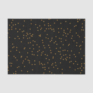 Papier Mousseline Plaque d'or noir et métallique
