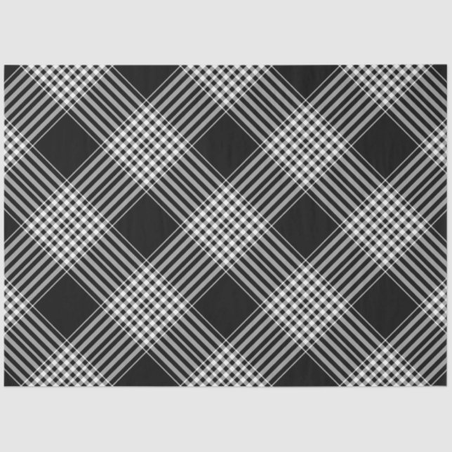Papier Mousseline Plaqué noir et blanc (Recto)