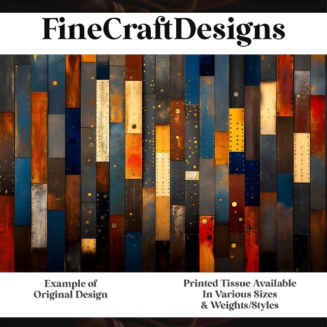 Papier Mousseline Plaques en bois avec accents métalliques H5 Découp (Créateur téléchargé)