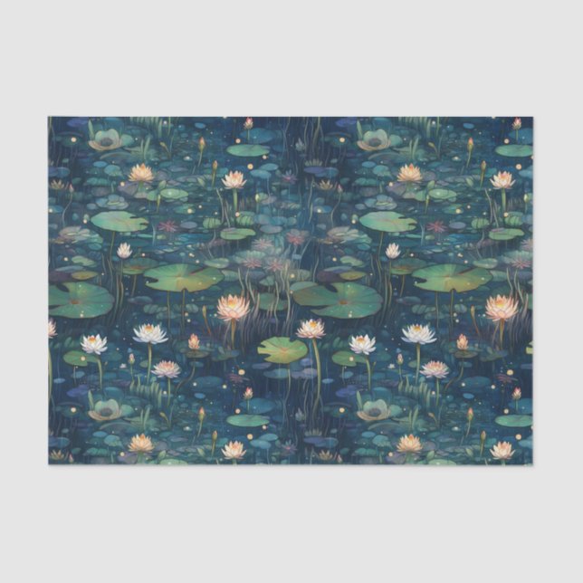 Papier Mousseline Plaques et fleurs de lys (Recto)