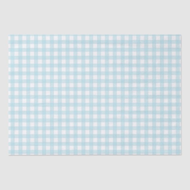 Papier Mousseline Plat bleu clair (Recto)