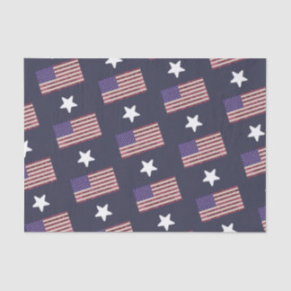 Papier Mousseline Pledge of Allegiance Flag