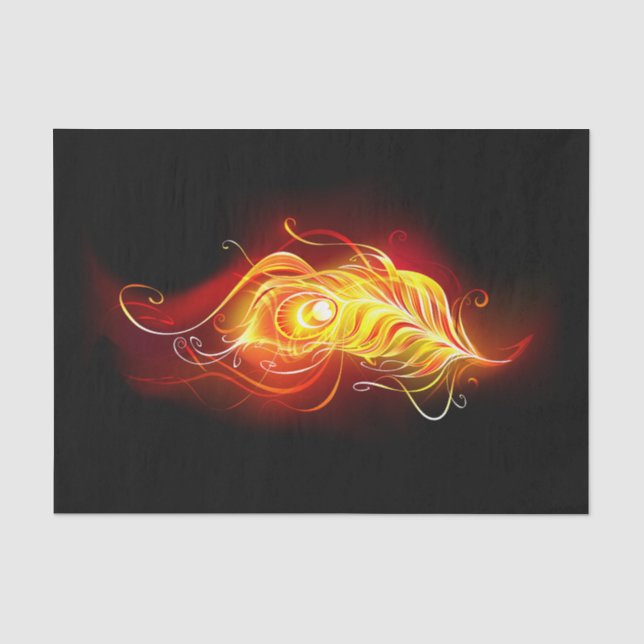 Papier Mousseline Plumes de paquetage de feu (Recto)