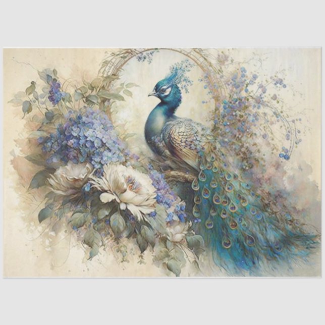 Papier Mousseline Plumes fantaisistes (Recto)