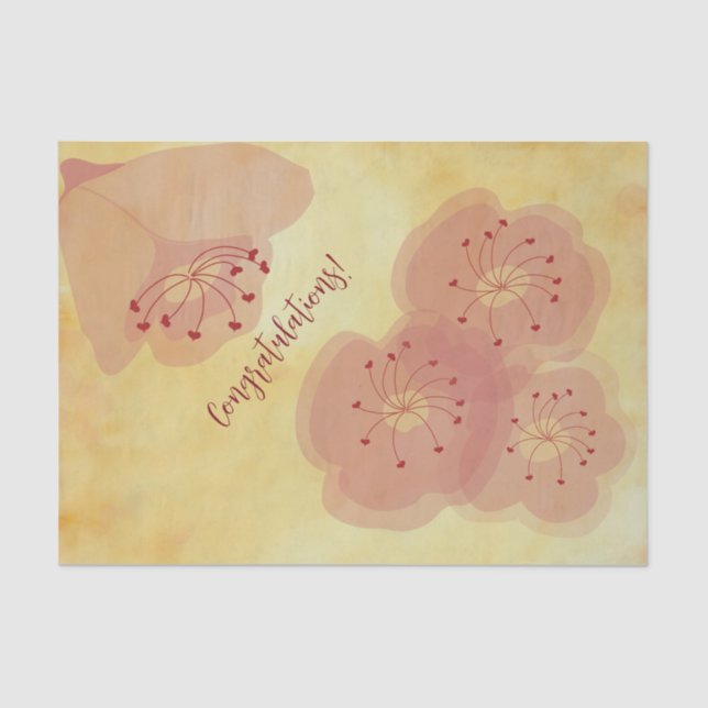 Papier Mousseline Plus de fleursPapier de tissus (Recto)