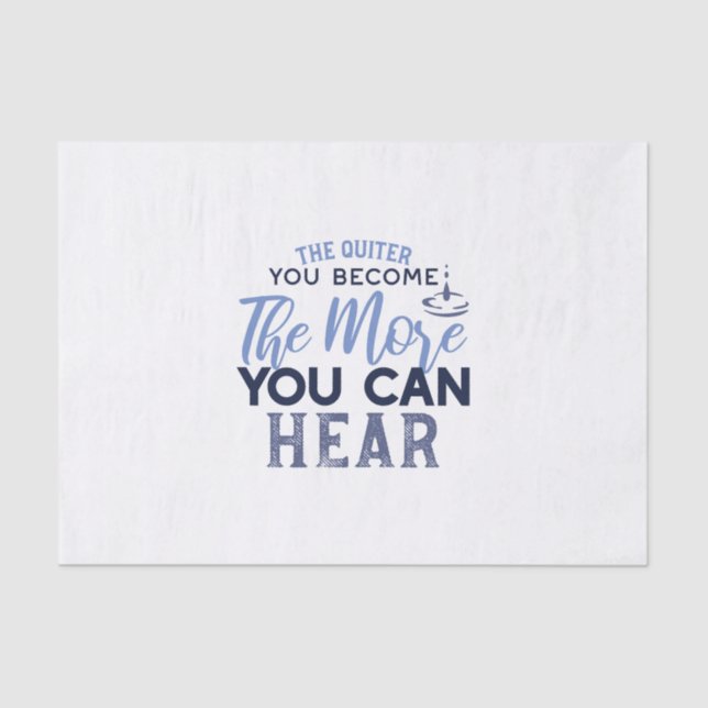 Papier Mousseline Plus Vous Pouvez Entendre La Citation (Recto)