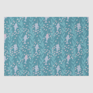 Papier Mousseline Pod ambulant Pastel de Narwhals