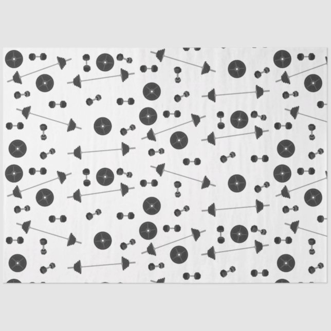 Papier Mousseline Poids Formation Fitness Dumbbell Bodybuilding (Recto)