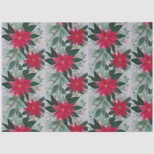 Papier Mousseline Poinsettia