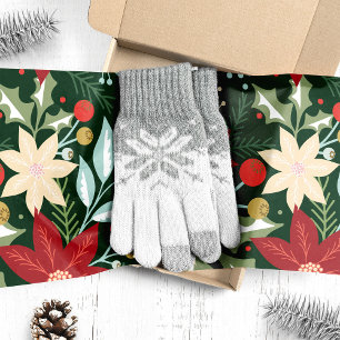 Papier Mousseline Poinsettia Floral Botanique Noël