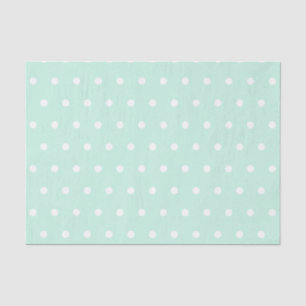 Papier Mousseline Point de polka vert en bon état