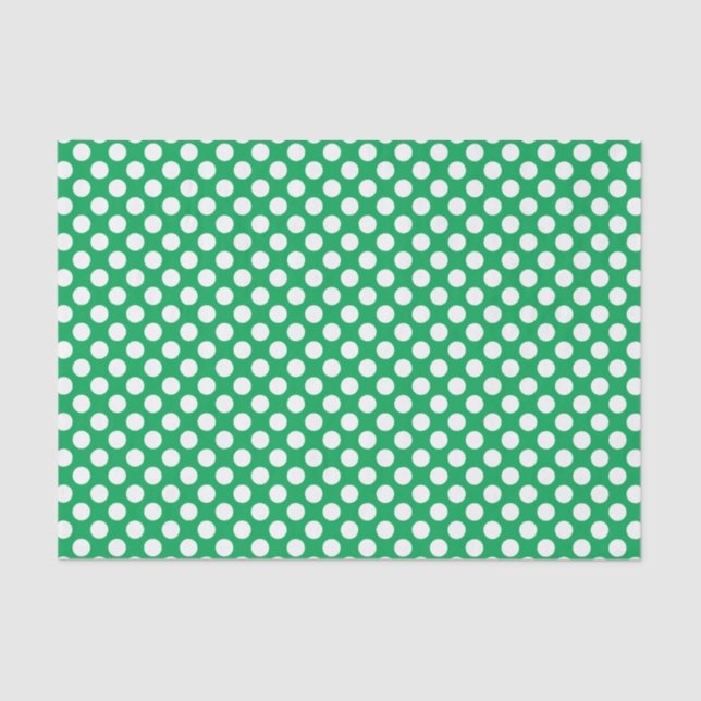 Papier Mousseline Point Polka blanc transparent - arrière - plan per (Recto)
