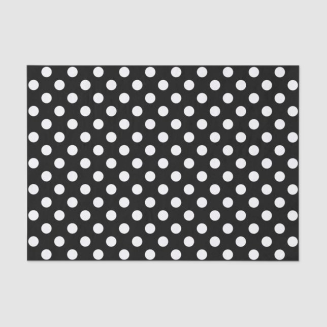 Papier Mousseline Point Polka blanc transparent - arrière - plan per (Recto)