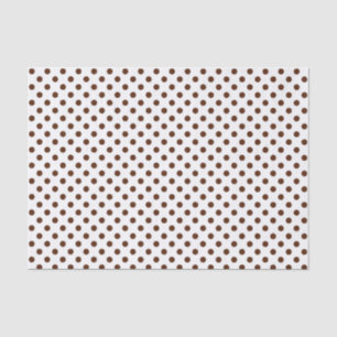 Papier Mousseline Point Polka Brown sur le livre blanc