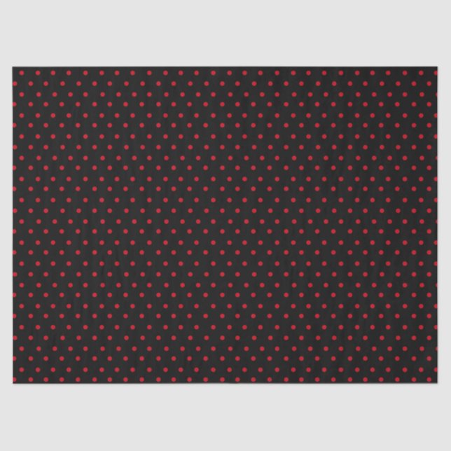 Papier Mousseline Point Polka noir (Recto)