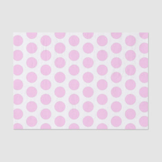 Papier Mousseline Point Polka Rose