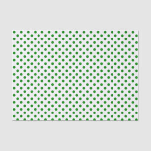 Papier Mousseline Point Polka vert sur le Livre blanc