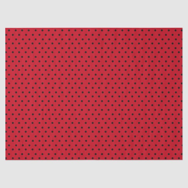 Papier Mousseline Point rouge (Recto)