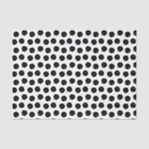 Pointe Polka Noir Grunge Imprimer Papier Tissu