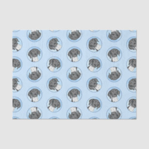 Papier Mousseline Pointeur allemand peint art original