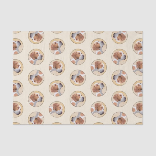 Papier Mousseline Pointeur Peinture Anglais mignon Original Animal d (Recto)