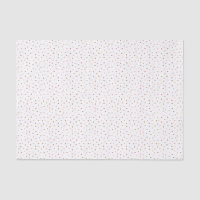 Papier Mousseline Pointeur rose et or (Recto)
