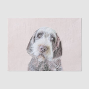 Papier Mousseline Pointing à poils durs Peinture Griffon - Art Chien