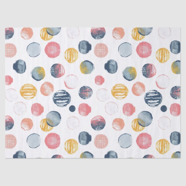 Papier Mousseline Points d'aquarelle Grunge (Recto)