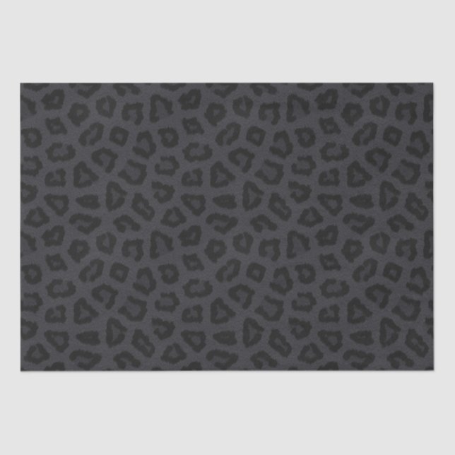 Papier Mousseline Points de panthère noir (Recto)
