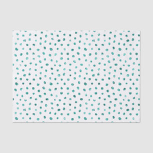 Papier Mousseline Points de Parties scintillant à la menthe Annivers