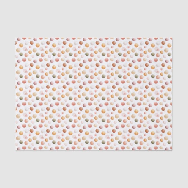 Papier Mousseline Points de polka fantaisistes (Recto)
