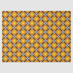 Papier Mousseline Points dorés lumineux Motif de réseau noir et blan