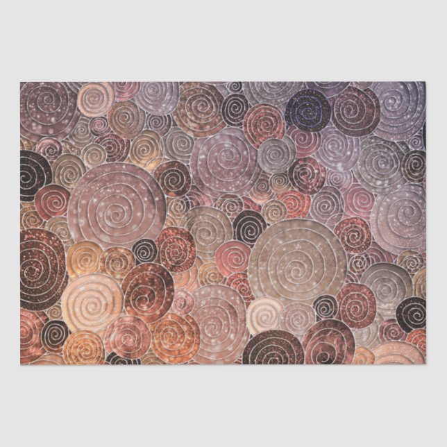 Papier Mousseline Points et cercles de Parties scintillant de luxe - (Recto)