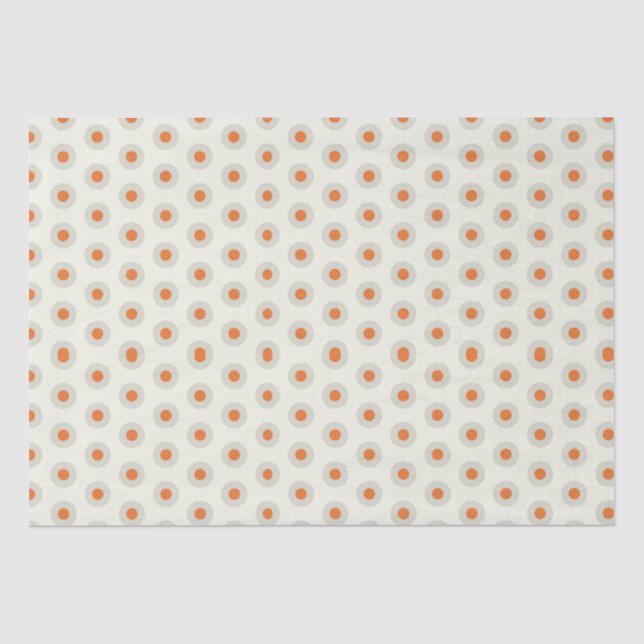 Papier Mousseline Points gris foncé avec centre jaune pp3 (Recto)