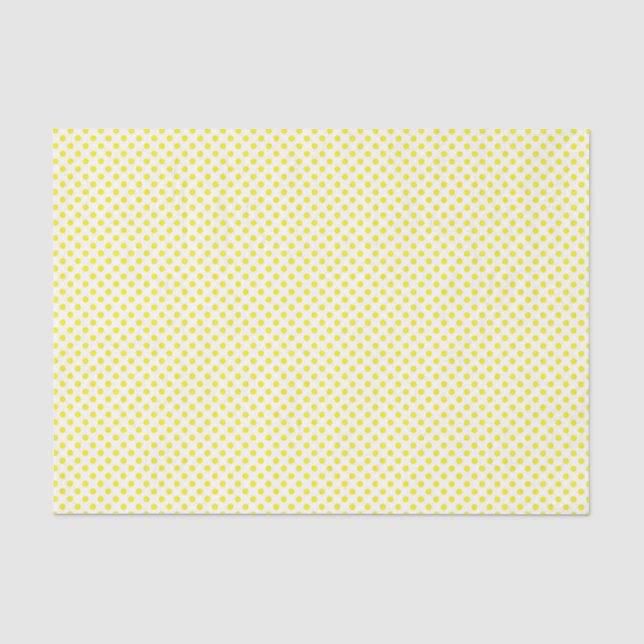 Papier Mousseline Points Jaunes (Recto)