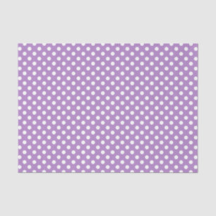 Papier Mousseline Pois blancs sur le pourpre de chardon