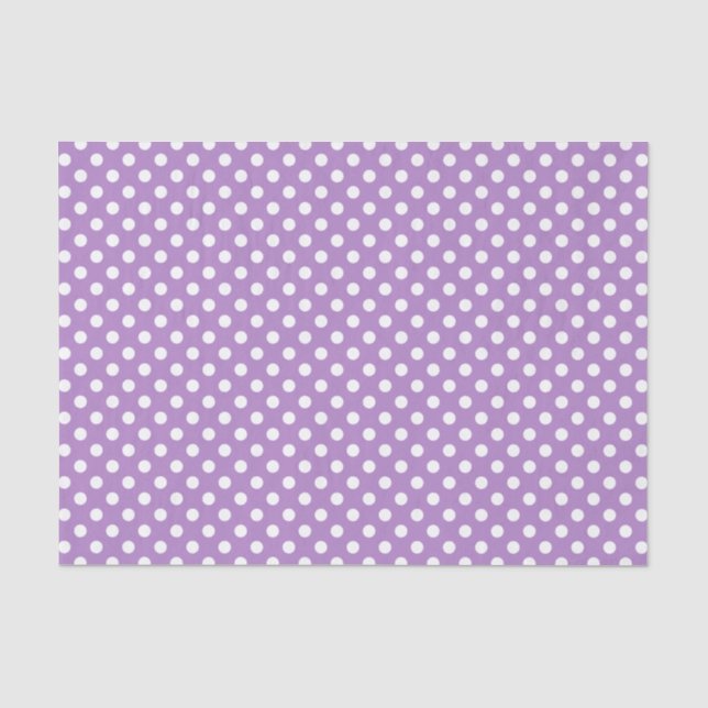 Papier Mousseline Pois blancs sur le pourpre de chardon (Recto)