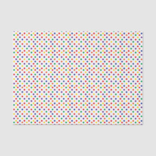Papier Mousseline Pois coloré d'amusement